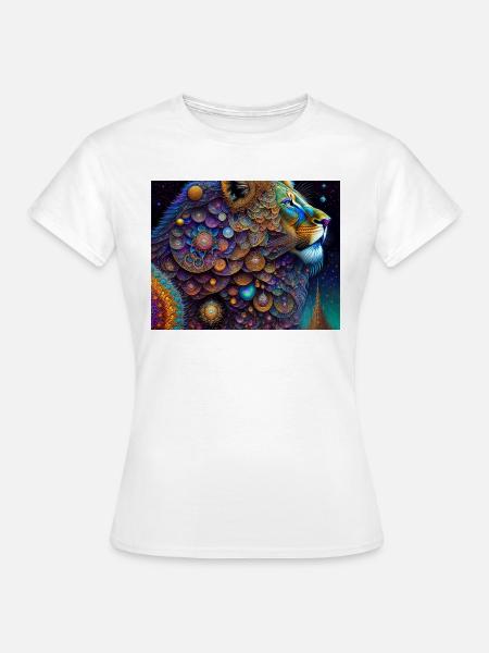 Löwe - Frauen T-Shirt - Weiß