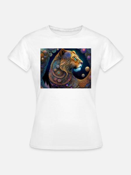 Löwe - Frauen T-Shirt - Weiß