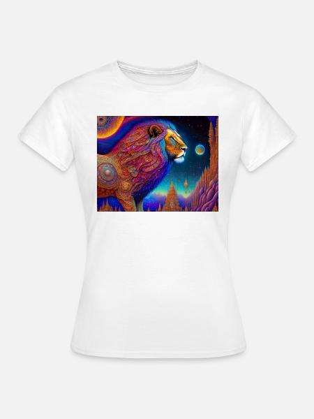 Löwe - Frauen T-Shirt - Weiß