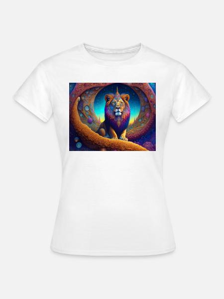 Löwe - Frauen T-Shirt - Weiß