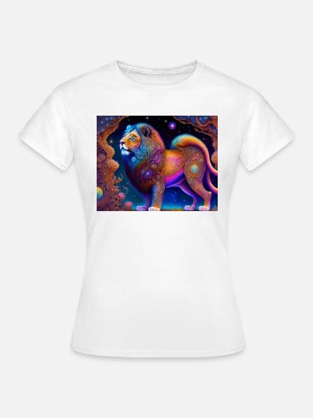 Löwe - Frauen T-Shirt - Weiß