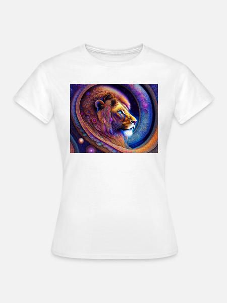 Löwe - Frauen T-Shirt - Weiß