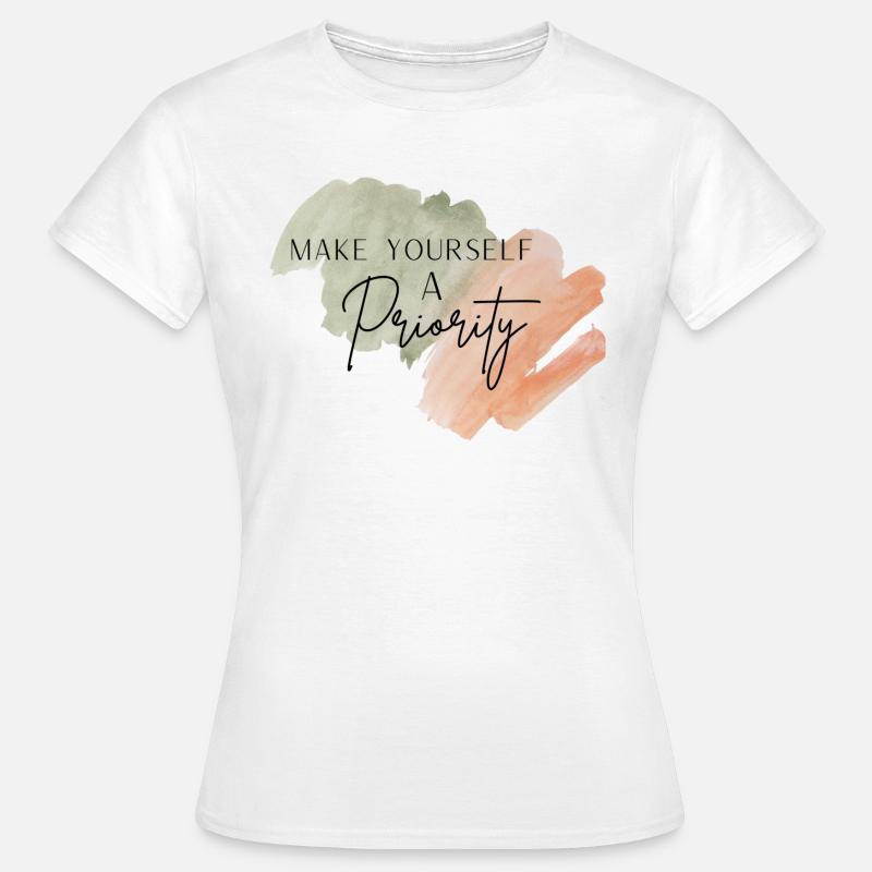 Make yourself - Frauen T-Shirt - Weiß