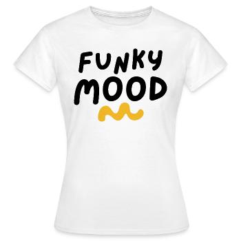 abgefahrene Stimmung - Frauen T-Shirt - Weiß - Vorne - AI Model Female 172 dark (172cm)