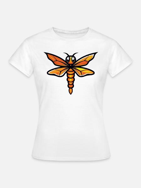libelle - Frauen T-Shirt - Weiß