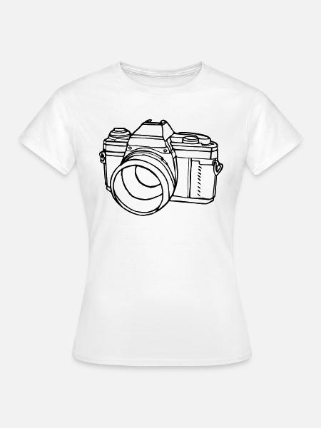 Kamera - Frauen T-Shirt - Weiß