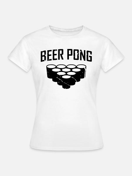 Beer Pong - Frauen T-Shirt - Weiß