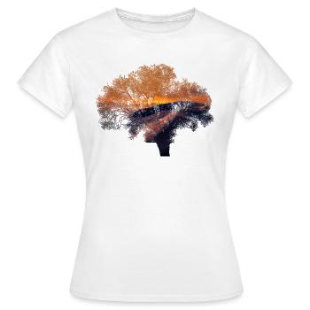 arbre - T-shirt Femme - blanc - Devant - AI Model Female 172 dark (172cm)