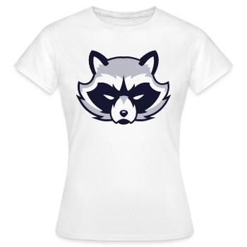 Animal raton laveur - T-shirt Femme - blanc - Devant - AI Model Female 172 dark (172cm)