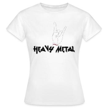 Heavy Metal - T-shirt Femme - blanc - Devant - AI Model Female 172 dark (172cm)