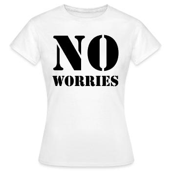 Pas de soucis - T-shirt Femme - blanc - Devant - AI Model Female 172 dark (172cm)