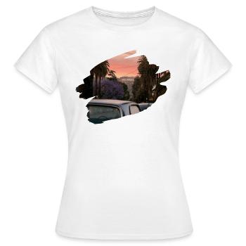 Hollywood Sign - T-shirt Femme - blanc - Devant - AI Model Female 172 dark (172cm)