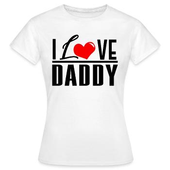 love dad - T-shirt Femme - blanc - Devant - AI Model Female 172 dark (172cm)