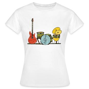 Instruments de musique - T-shirt Femme - blanc - Devant - AI Model Female 172 dark (172cm)
