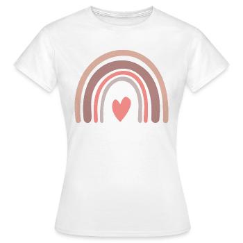 Arc-en-ciel - T-shirt Femme - blanc - Devant - AI Model Female 172 dark (172cm)