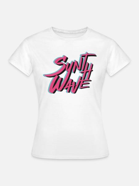 Synthwave - Frauen T-Shirt - Weiß