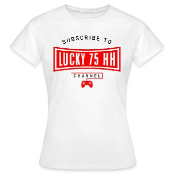 Mein glückliches 75 hh T-Shirt Design - Frauen T-Shirt - Weiß - Vorne - AI Model Female 172 dark (172cm)