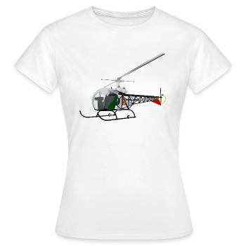 Hélicoptères, Hélicoptères - T-shirt Femme - blanc - Devant - AI Model Female 172 dark (172cm)