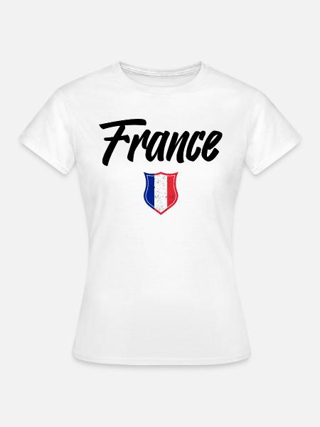 FRANKREICH - Frauen T-Shirt - Weiß