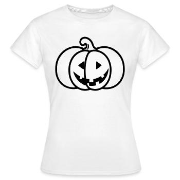 citrouille - T-shirt Femme - blanc - Devant - AI Model Female 172 dark (172cm)