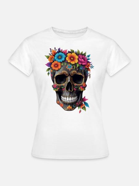 Floral Remains - Frauen T-Shirt - Weiß