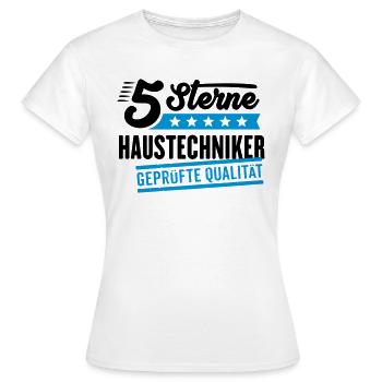 5Sterne Haustechniker - Frauen T-Shirt - Weiß - Vorne - AI Model Female 172 dark (172cm)