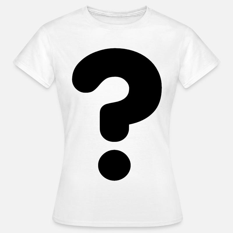 Point d’interrogation de l’image # - T-shirt Femme - blanc