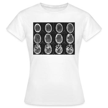 Cerveau, cerveau - T-shirt Femme - blanc - Devant - AI Model Female 172 dark (172cm)