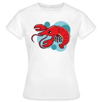 Homard - T-shirt Femme - blanc - Devant - AI Model Female 172 dark (172cm)