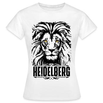 Heidelberg - Heidelberger Löwe - Frauen T-Shirt - Weiß - Vorne - AI Model Female 172 dark (172cm)
