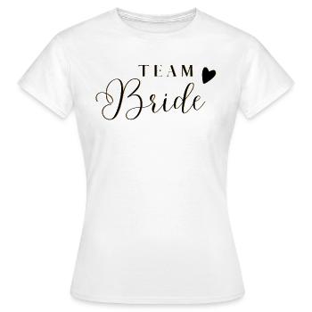 Team Bride - Enterrement de vie de jeune fille - T-shirt Femme - blanc - Devant - AI Model Female 172 dark (172cm)
