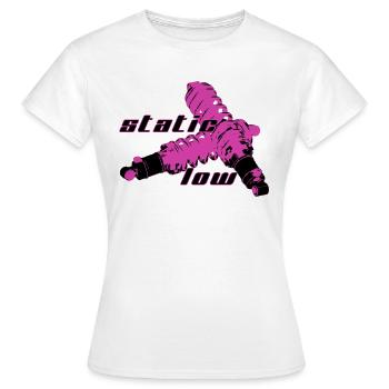 staticlow 2 - Frauen T-Shirt - Weiß - Vorne - AI Model Female 172 dark (172cm)