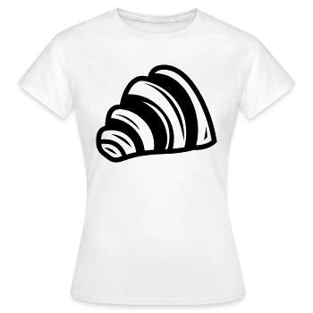 crescent - Women's T-Shirt - white - Front - AI Model Female 172 dark (172cm)