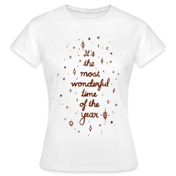 Holiday Season - Women's T-Shirt - white - Front - AI Model Female 172 dark (172cm)