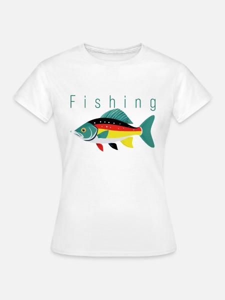 Fishing - Frauen T-Shirt - Weiß