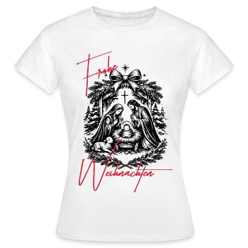 Crèche - T-shirt Femme - blanc - Devant - AI Model Female 172 dark (172cm)