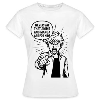 Anime Manga Otaku - T-shirt Femme - blanc - Devant - AI Model Female 172 dark (172cm)