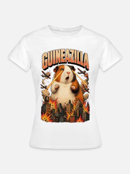 GUINEAZILLA - Frauen T-Shirt - Weiß