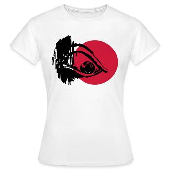 Evil Eye - Art Design - T-shirt Femme - blanc - Devant - AI Model Female 172 dark (172cm)