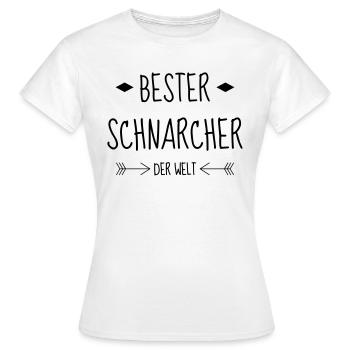 Ronfler / Ronfleur / Ronfleuse / Ronflement - T-shirt Femme - blanc - Devant - AI Model Female 172 dark (172cm)