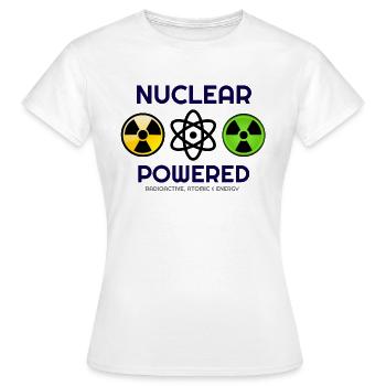 Es geht um Nukleare, Nukleare, Nukleare Hoodies, - Frauen T-Shirt - Weiß - Vorne - AI Model Female 172 dark (172cm)