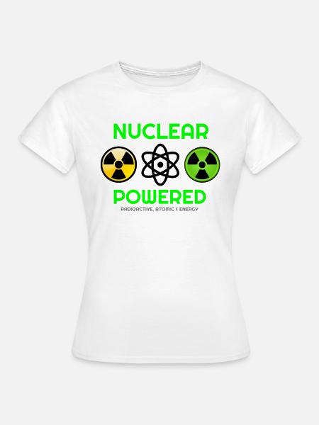 nucléaire, t-shirts nucléaires, sweats à capuche nucléaires - T-shirt Femme - blanc