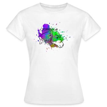 Pferdekopf - Frauen T-Shirt - Weiß - Vorne - AI Model Female 172 dark (172cm)