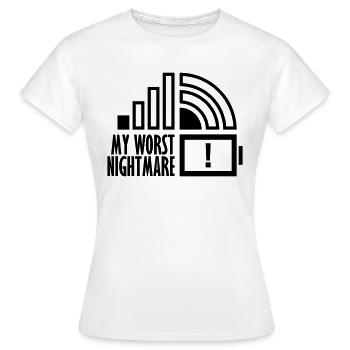 Knapp mon pire cauchemar - T-shirt Femme - blanc - Devant - AI Model Female 172 dark (172cm)