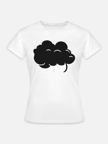 Schwarze Wolke - Frauen T-Shirt - Weiß