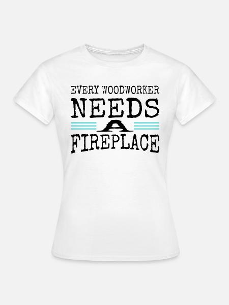 quote tree feller lumber logging - Frauen T-Shirt - Weiß