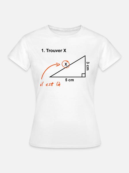 trouver x - T-shirt Femme - blanc