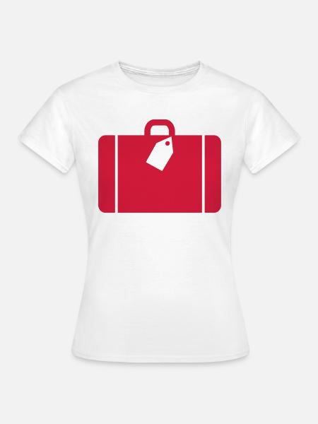 Koffer - Frauen T-Shirt - Weiß