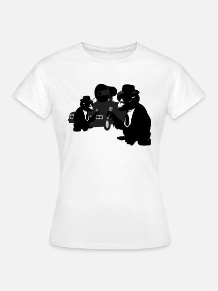 the blues brothers monkey - Frauen T-Shirt - Weiß