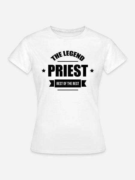 Pfarrer / Priester / Katholisch / Religion - Frauen T-Shirt - Weiß